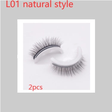 Reusable 3D Mink Lashes Natural False Eyelashes Self Adhesive Fake Glue Free Makeup Eyelash Extension Silk Reusable 3D Mink Lashes Natural False Eyelashes Self Adhesive Fake Glue Free Makeup Eyelash Extension Silk